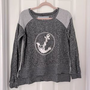 Gray Anchor Sweater